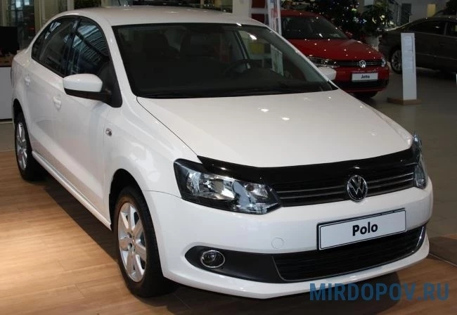 Дефлектор капота темный для Volkswagen Polo V Рестайлинг