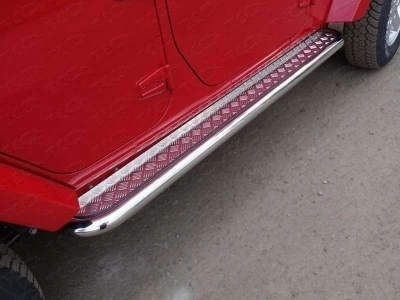 Пороги с площадкой 60,3 мм для Jeep Wrangler III (JK)