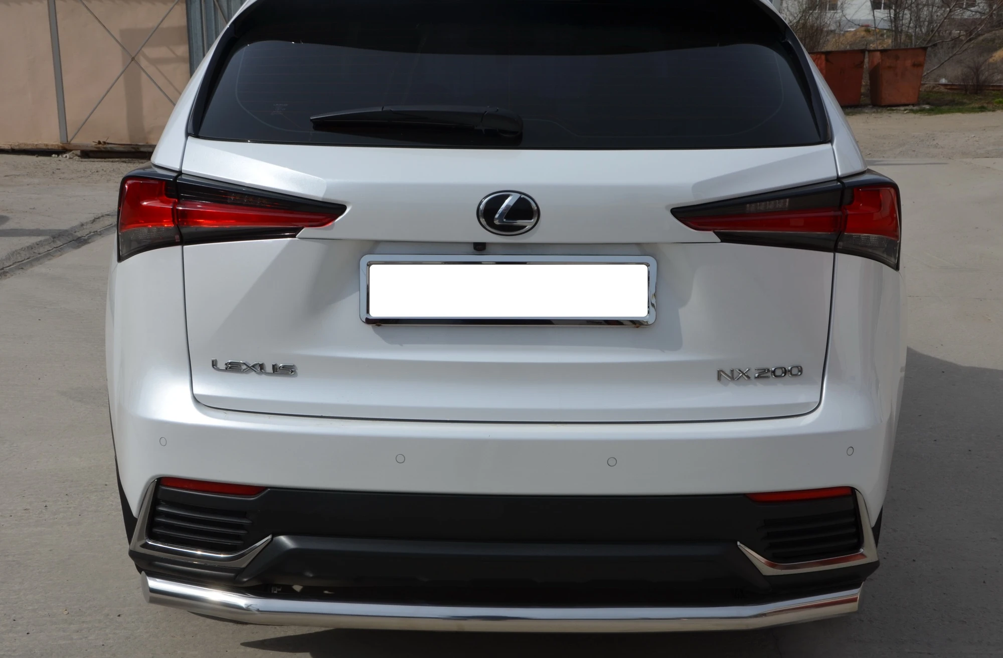 Защита заднего бампера d60 мм для Lexus NX I Рестайлинг  Юко LNX.200.17.11