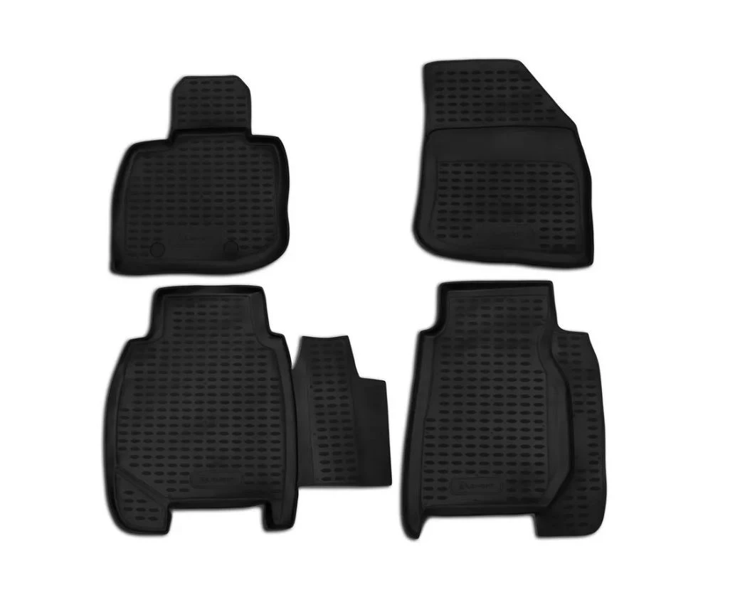 Коврики 3D в салон полиуретан 4 шт для Honda Civic VIII Рестайлинг Черный Element NLC.18.08.210k