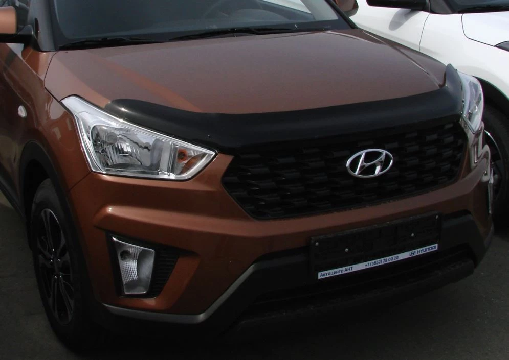 Дефлектор капота темный для Hyundai Creta I