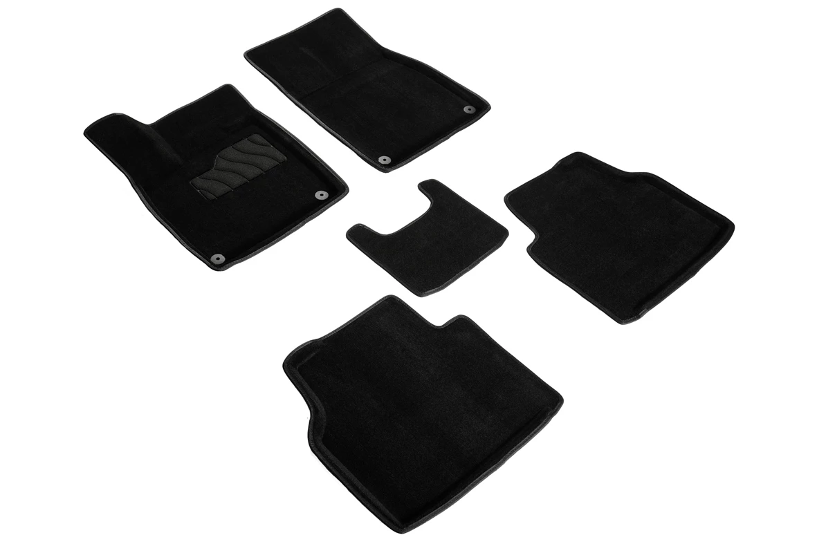 Коврики 3D ВОРС в салон для Volkswagen ID.4 I Черный Seintex 99126