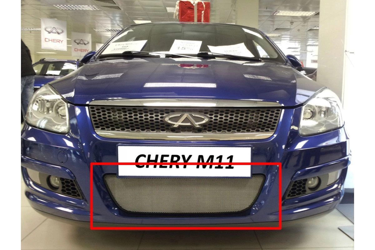Защитная сетка радиатора для Chery M11 (A3)