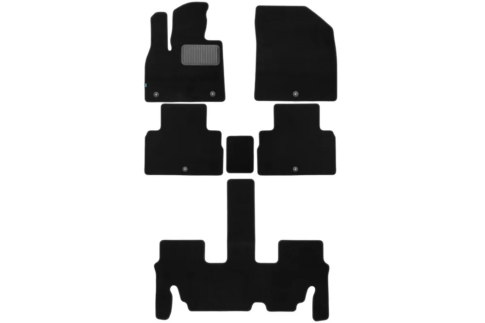 Коврики в салон Klever Premium 6шт для Hyundai Palisade I Рестайлинг Черный Klever KLEVER0502007422110kh