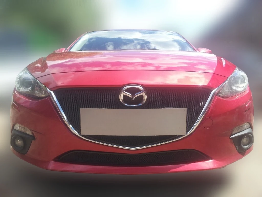 Комплект сеток black верх и низ для Mazda 3 III (BM)