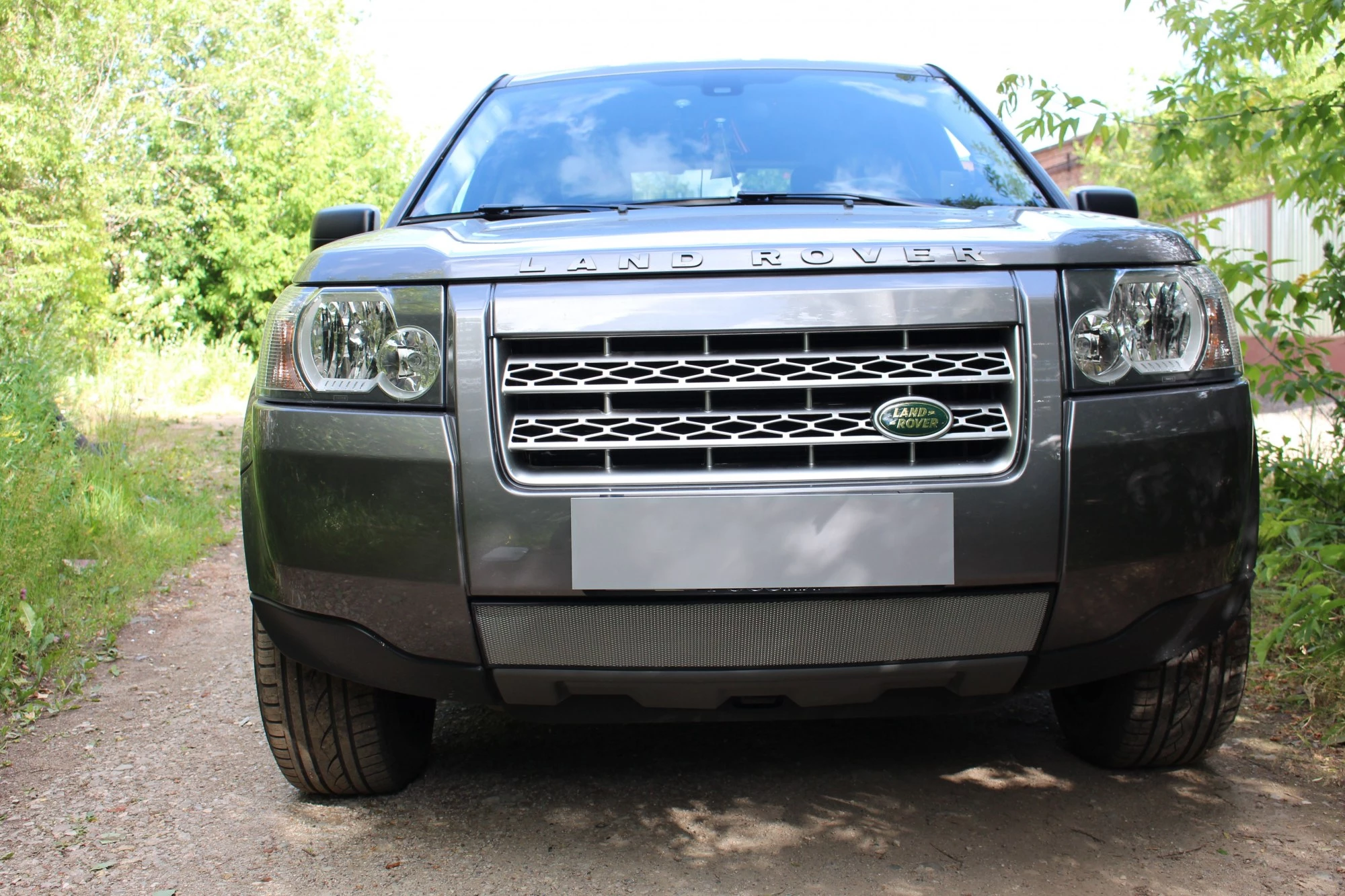 Защитная сетка радиатора для Land Rover Freelander II Хром