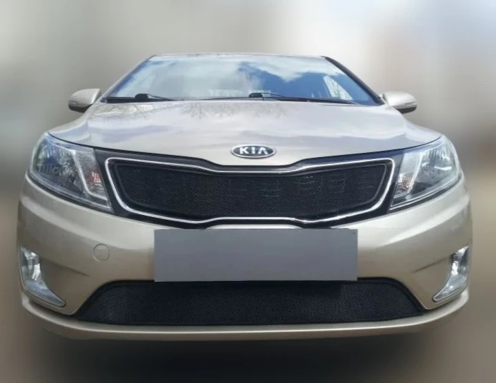 Комплект сеток black верх (Комфорт, Люкс, Престиж) и низ для Kia Rio III