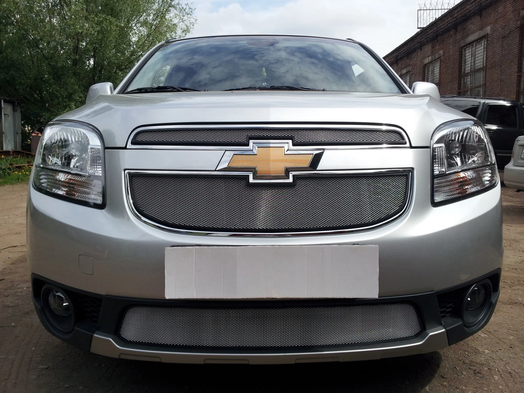 Защитная сетка радиатора верх для Chevrolet Orlando I