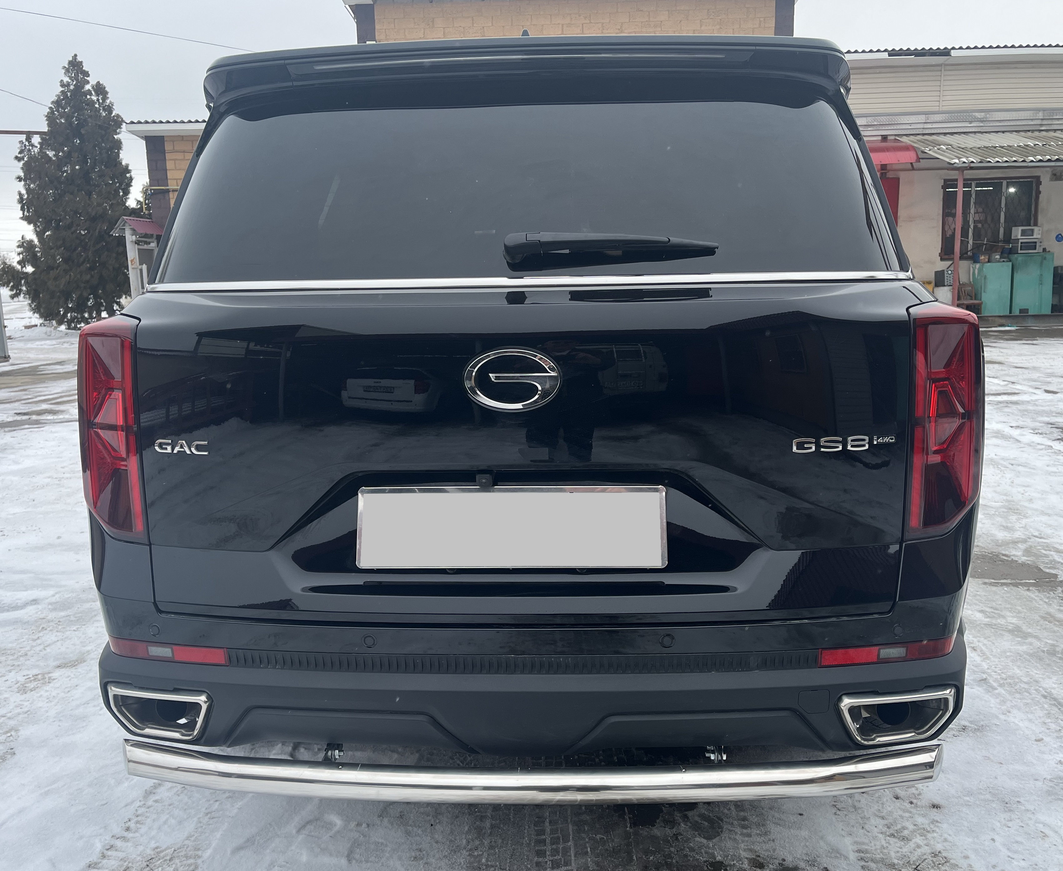 Защита заднего бампера d60 мм для GAC GS8 II