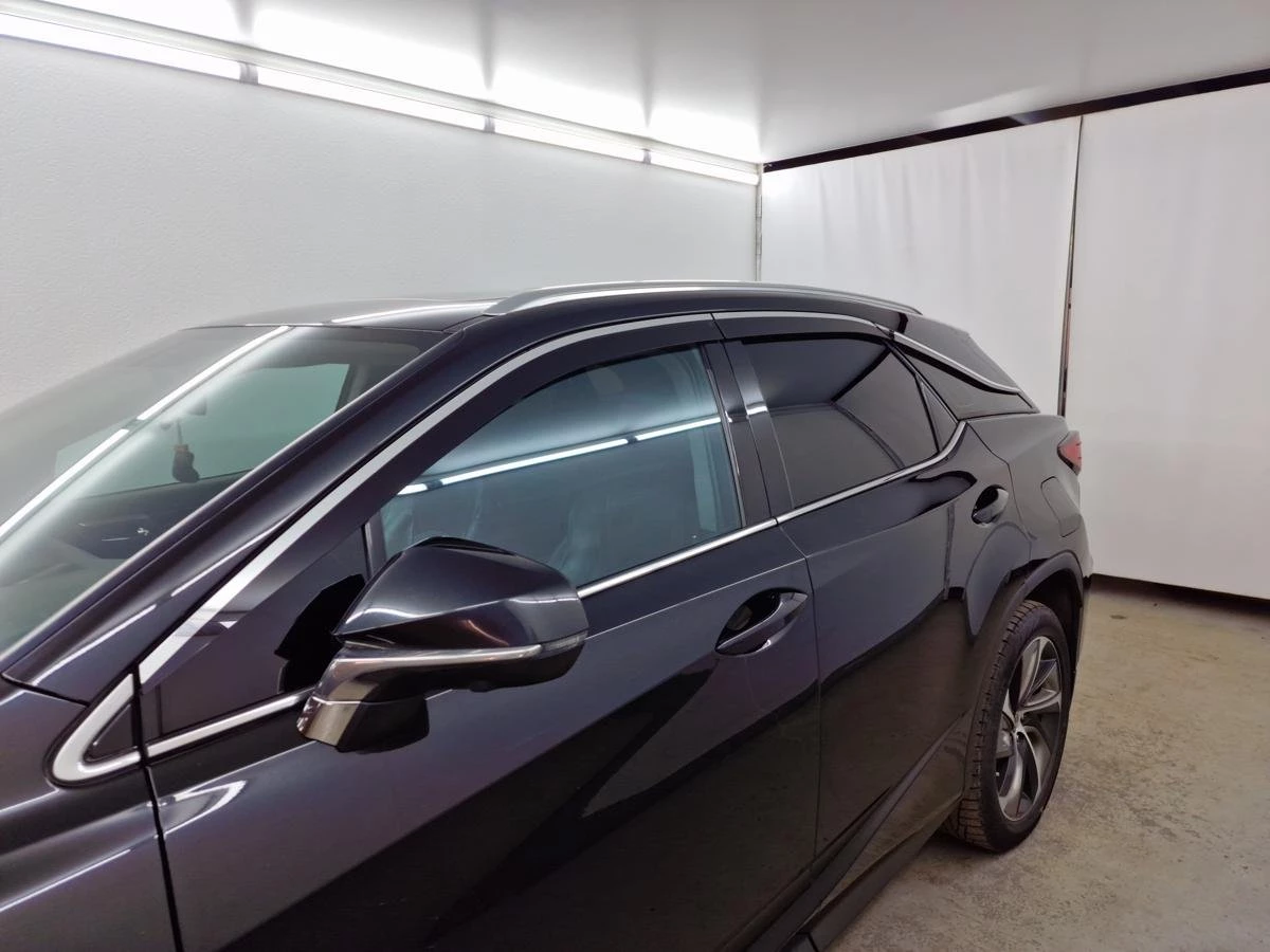 Дефлекторы окон с хром накладками 2D 6 шт для Lexus RX IV Рестайлинг