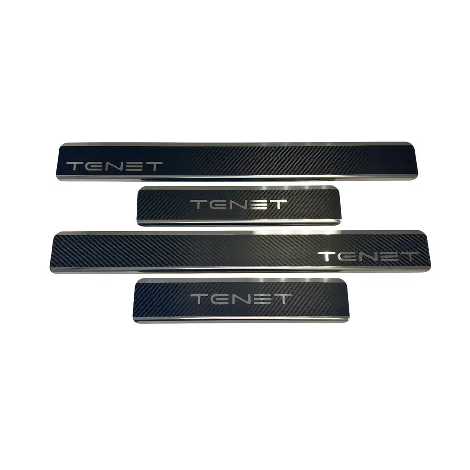 Накладки на пороги нержавеющая сталь под карбон 4шт. для TENET T7