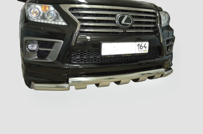 Защита переднего бампера G d76 мм для Lexus LX III Рестайлинг 2  Юко LLX.570SP.14.05