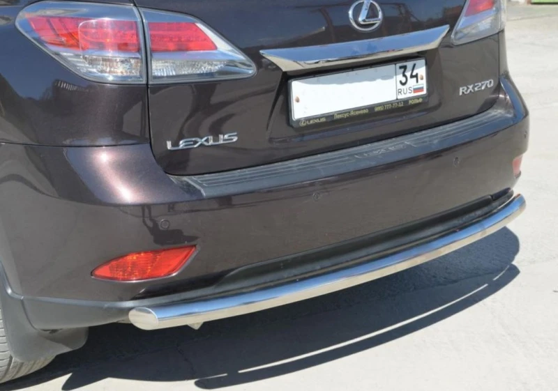Защита заднего бампера d60 мм для Lexus RX III  Юко LRX.270.09.11