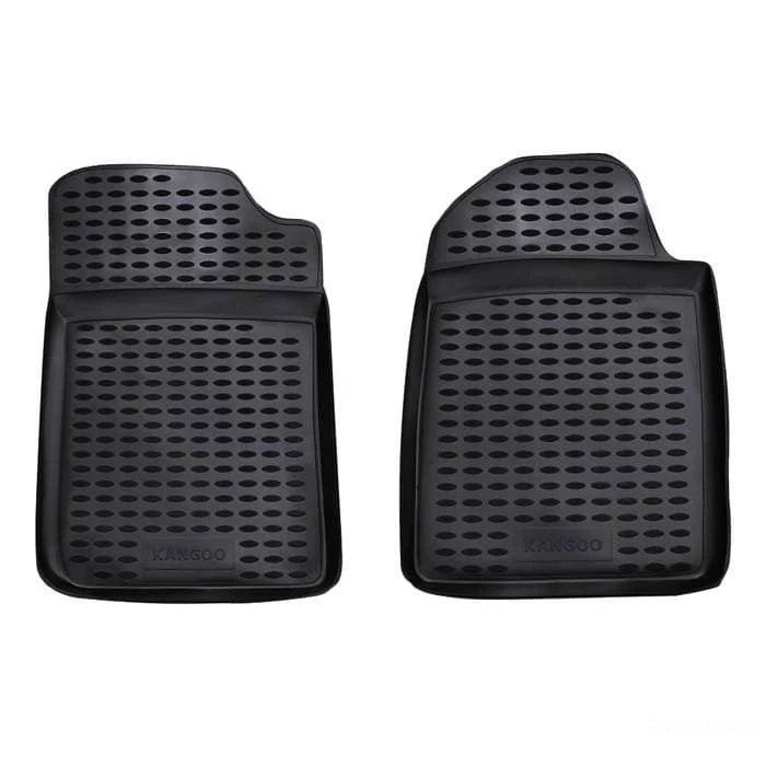 Коврики в салон полиуретан 2шт для Renault Kangoo I Черный
