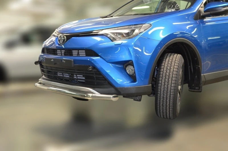 Защита переднего бампера d60 мм для Toyota RAV4 IV (XA40) Рестайлинг  Юко TRAV.15.02