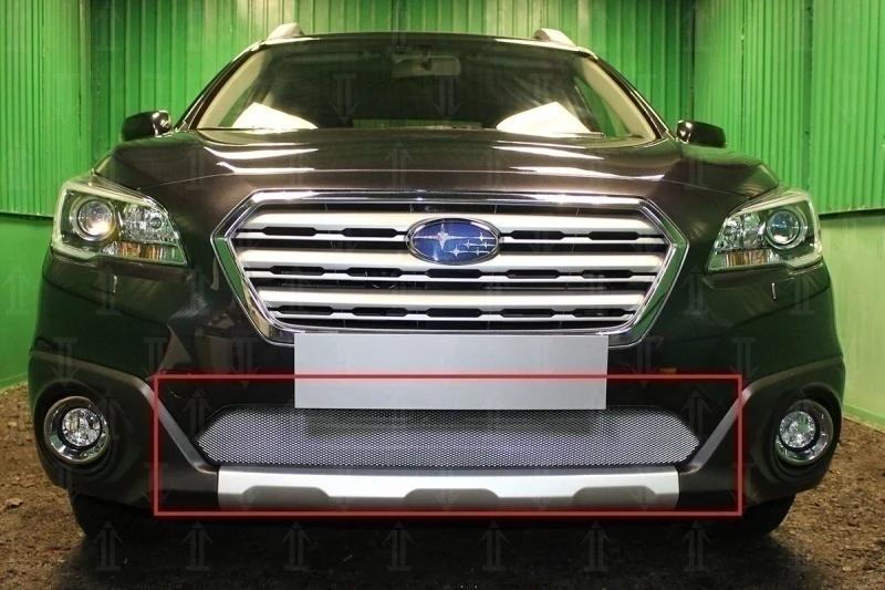 Защитная сетка радиатора для Subaru Outback V Рестайлинг Хром Стрелка 11 SUBOUT17.chrome