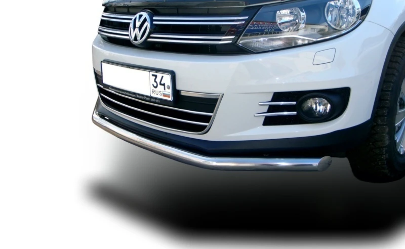 Защита переднего бампера d60 мм для Volkswagen Tiguan I Рестайлинг  Юко VWTG.11.01