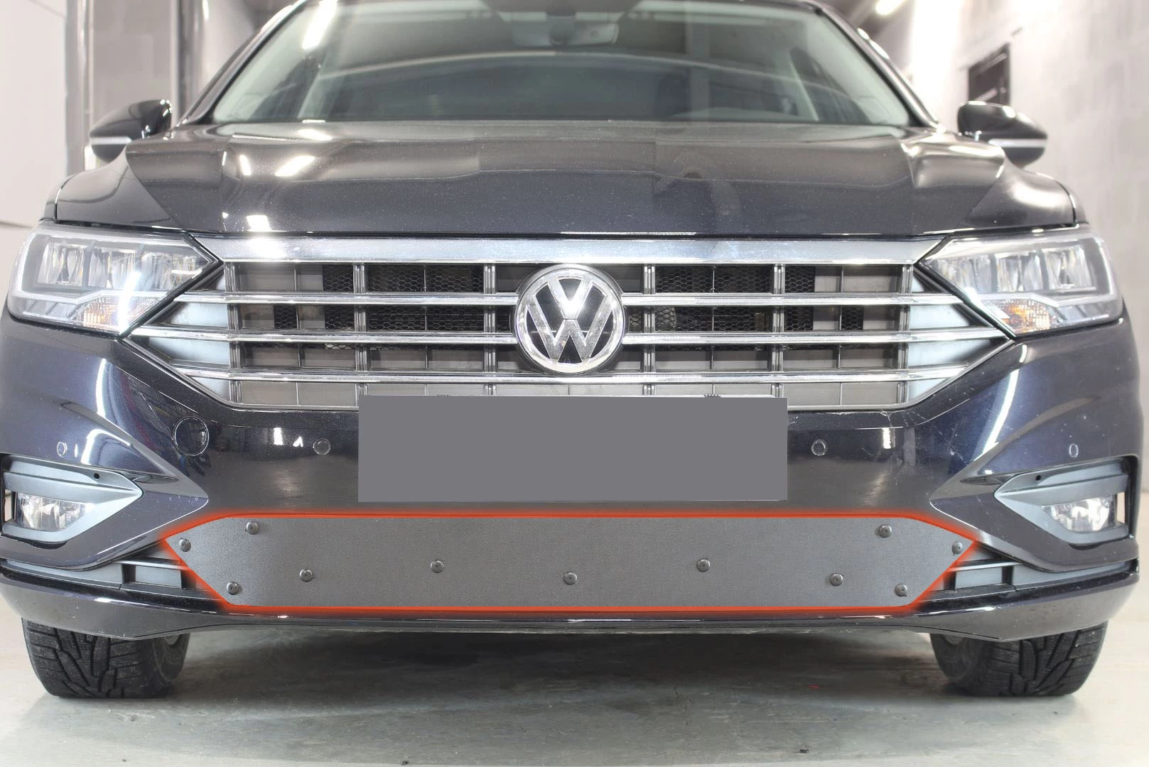 Зимняя заглушка радиатора к съемной сетке для Volkswagen Jetta VII