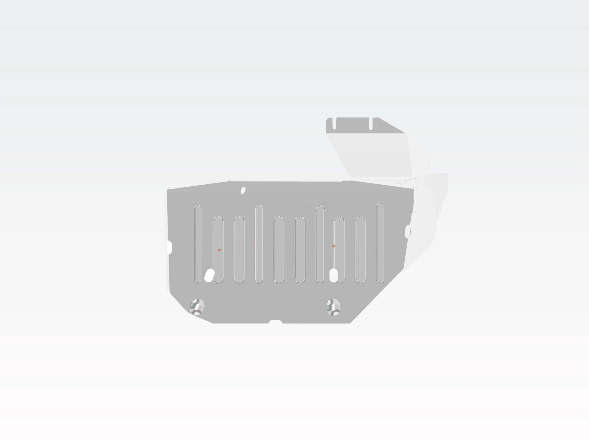 Защита топливного бака и адсорбера (2 части) для JAC JS6  Alfeco ALF5628al