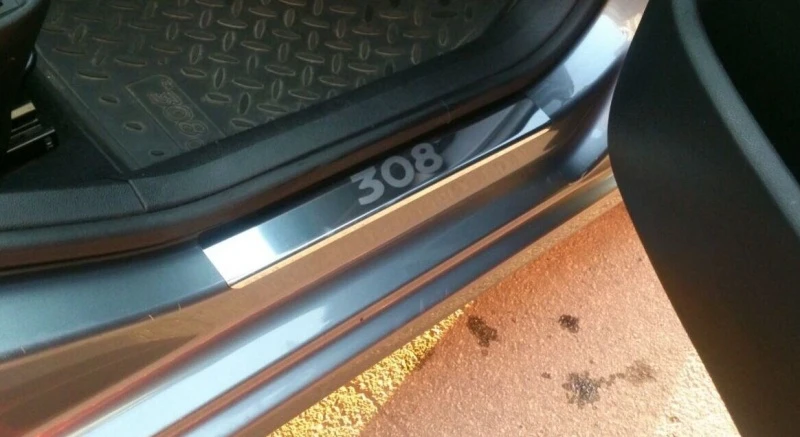 Накладки на пороги из нержавеющей стали 4шт. для Peugeot 308 I  INOX INOX.PEU.308T7.2007.ST