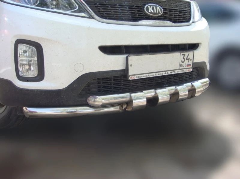 Защита переднего бампера G d60/60 мм для Kia Sorento II Рестайлинг  Юко KSR.13.05