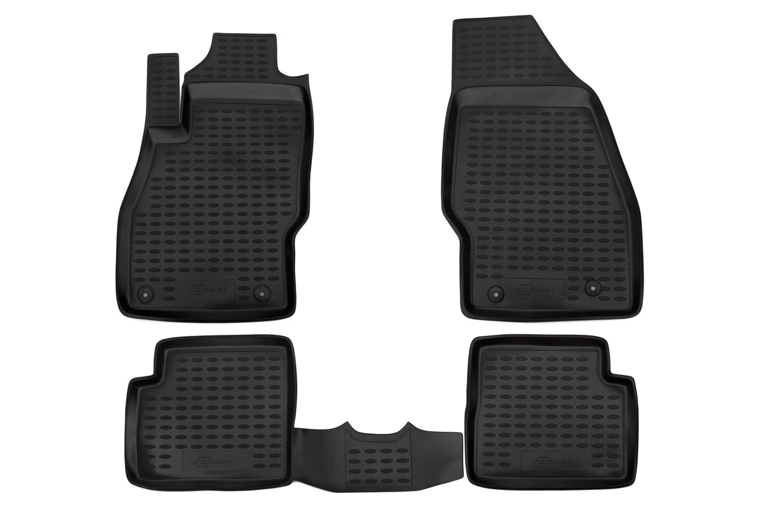 Коврики в салон полиуретан 4шт, противоскользящие шипы для Hyundai Creta I Рестайлинг