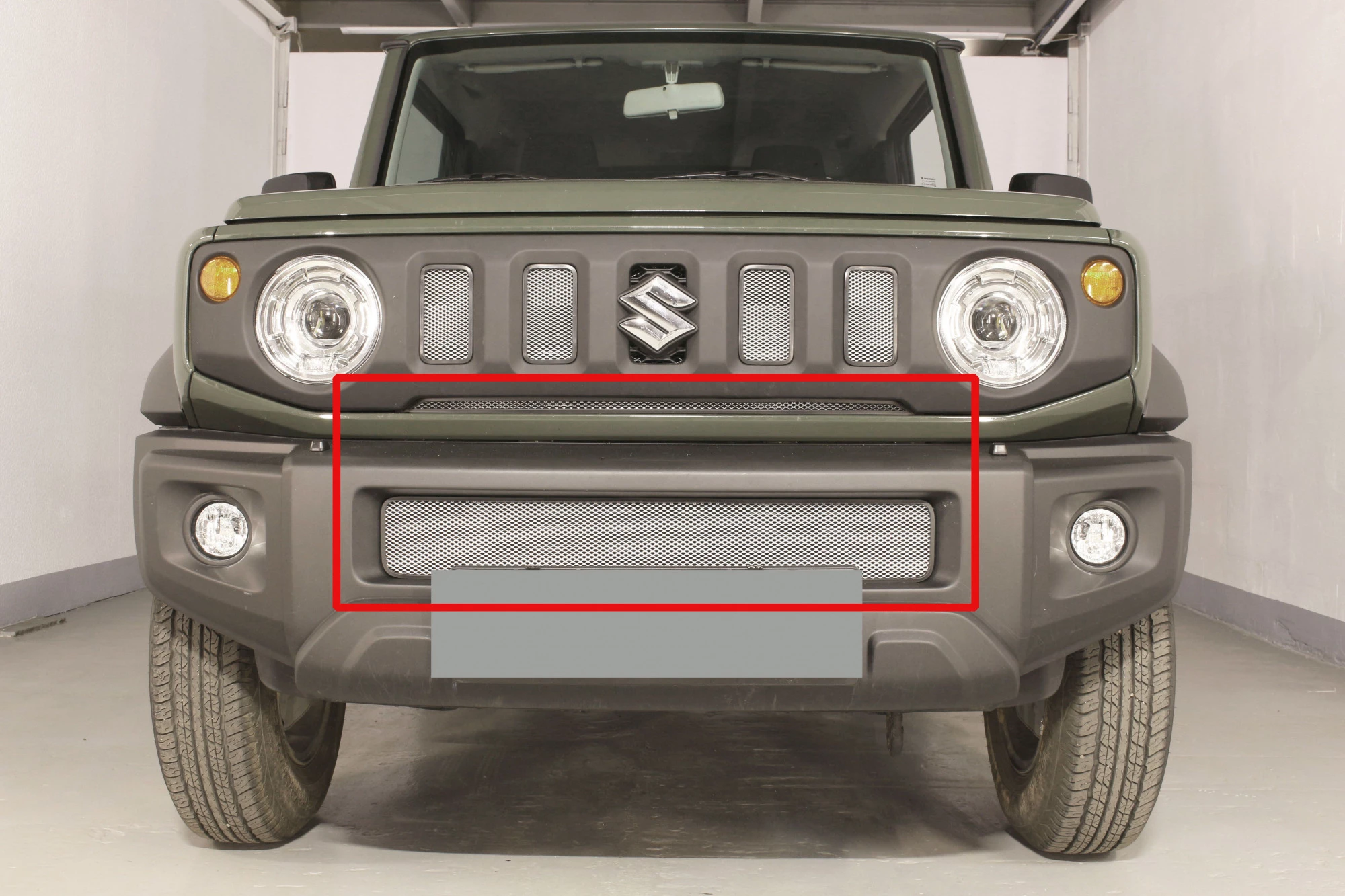 Защитная сетка радиатора низ и центр 2 части для Suzuki Jimny IV