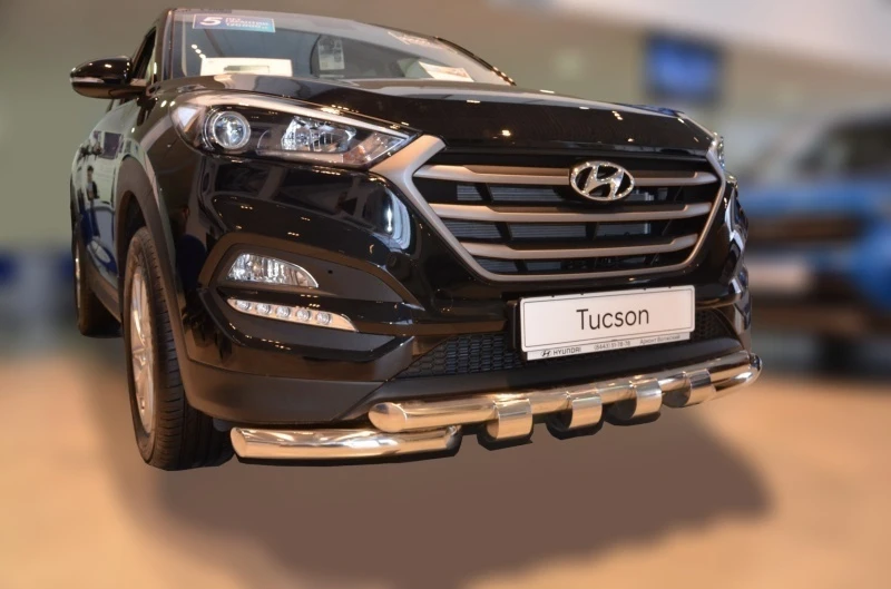 Защита переднего бампера G d60/60 мм для Hyundai Tucson III  Юко HTUC.16.05