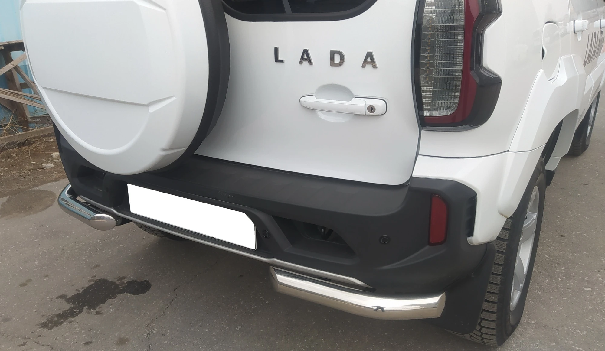 Защита заднего бампера угловая d60 мм для LADA (ВАЗ) Niva I Рестайлинг (Travel)  Юко NVT.21.17