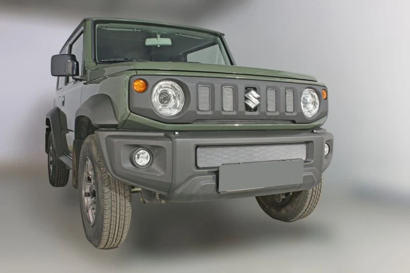 Комплект сеток chrome низ и центр 2 части для Suzuki Jimny IV Хром Стрелка 11 SJIM18.top.chrome-SJIM18.bot.chrome