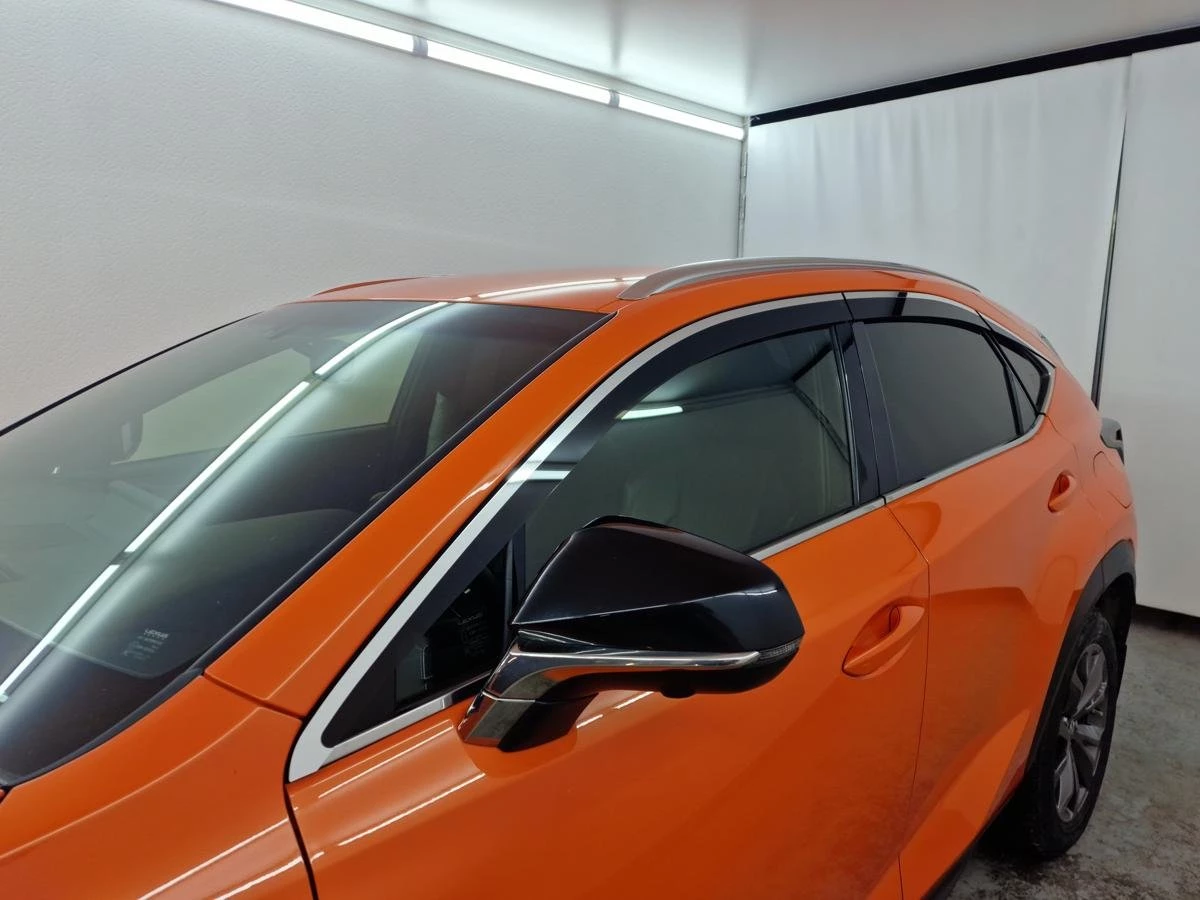 Дефлекторы окон с хром накладками 2D 6 шт для Lexus NX I Рестайлинг