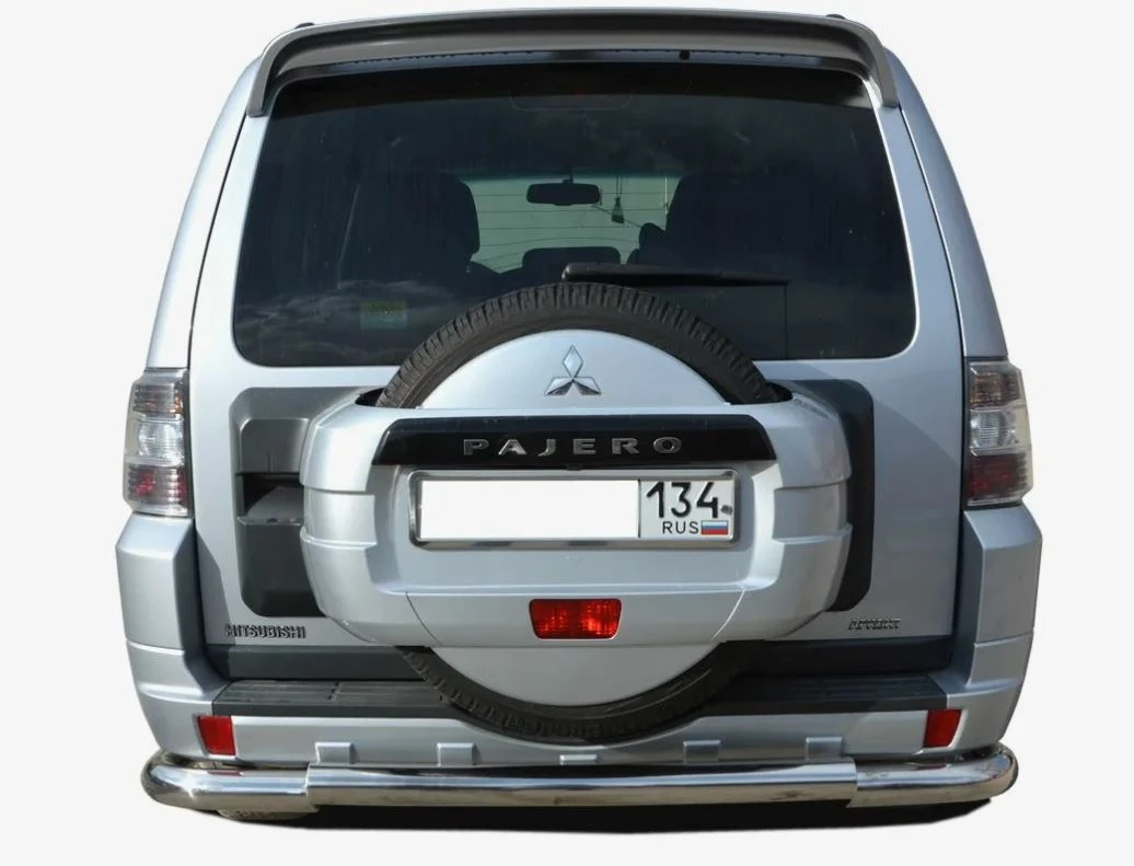 Защита заднего бампера центральная d76 мм для Mitsubishi Pajero IV Рестайлинг 1  Юко MSP4.06.10