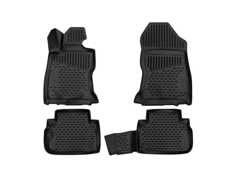 Коврики 3D в салон полиуретан 4 шт для Subaru Forester V Черный Element ELEMENT3D02012210k