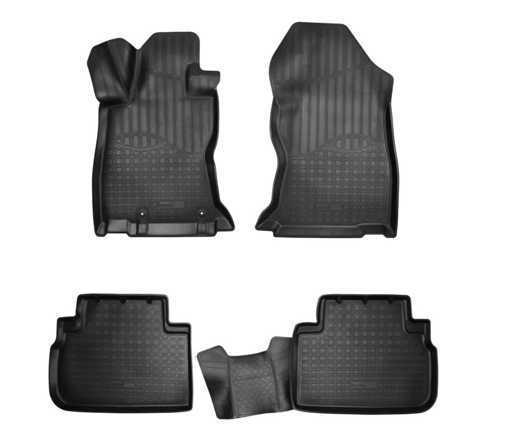 Коврики 3D в салон полиуретан 4 шт для Subaru Forester VI Черный Element ELEMENT3DAN1185210k