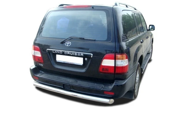 Защита заднего бампера d76 мм для Toyota Land Cruiser 100 Series Рестайлинг 1  Юко TLC100.98.11