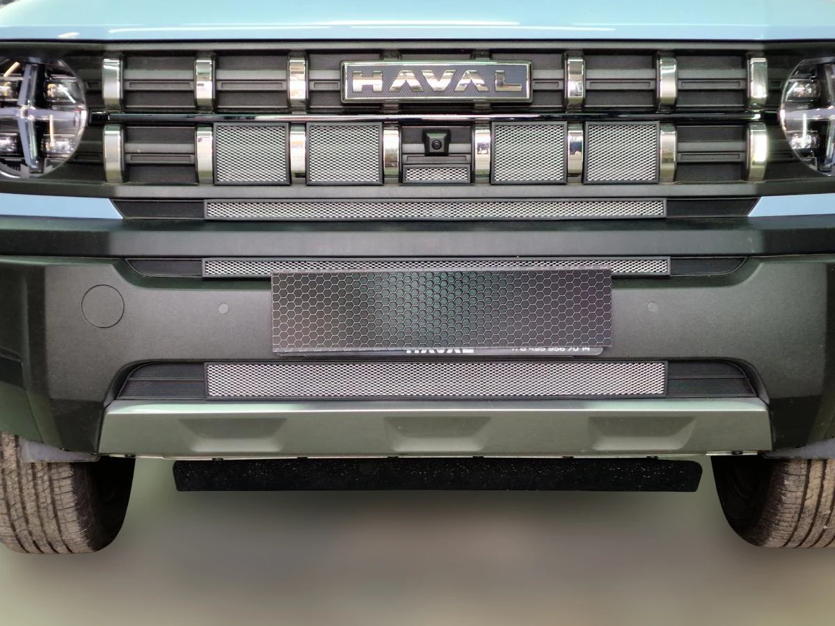 Комплект сеток chrome верх 5 частей и низ 3 части для Haval H3 I