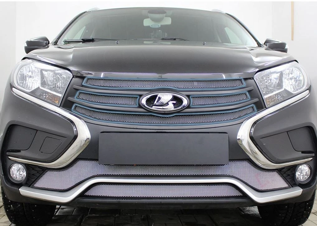 Комплект сеток chrome верх 4 части и низ 2 части для LADA (ВАЗ) XRAY I