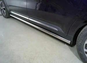 Пороги труба 60,3 мм для Kia Carnival IV  ТСС KIACAR21-29