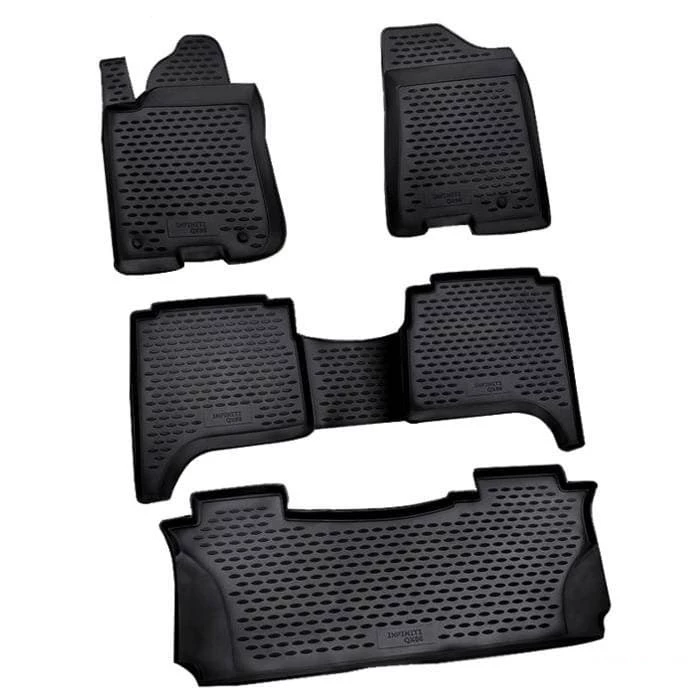 Коврики в салон полиуретан 5шт для Infiniti QX56 I Рестайлинг Черный