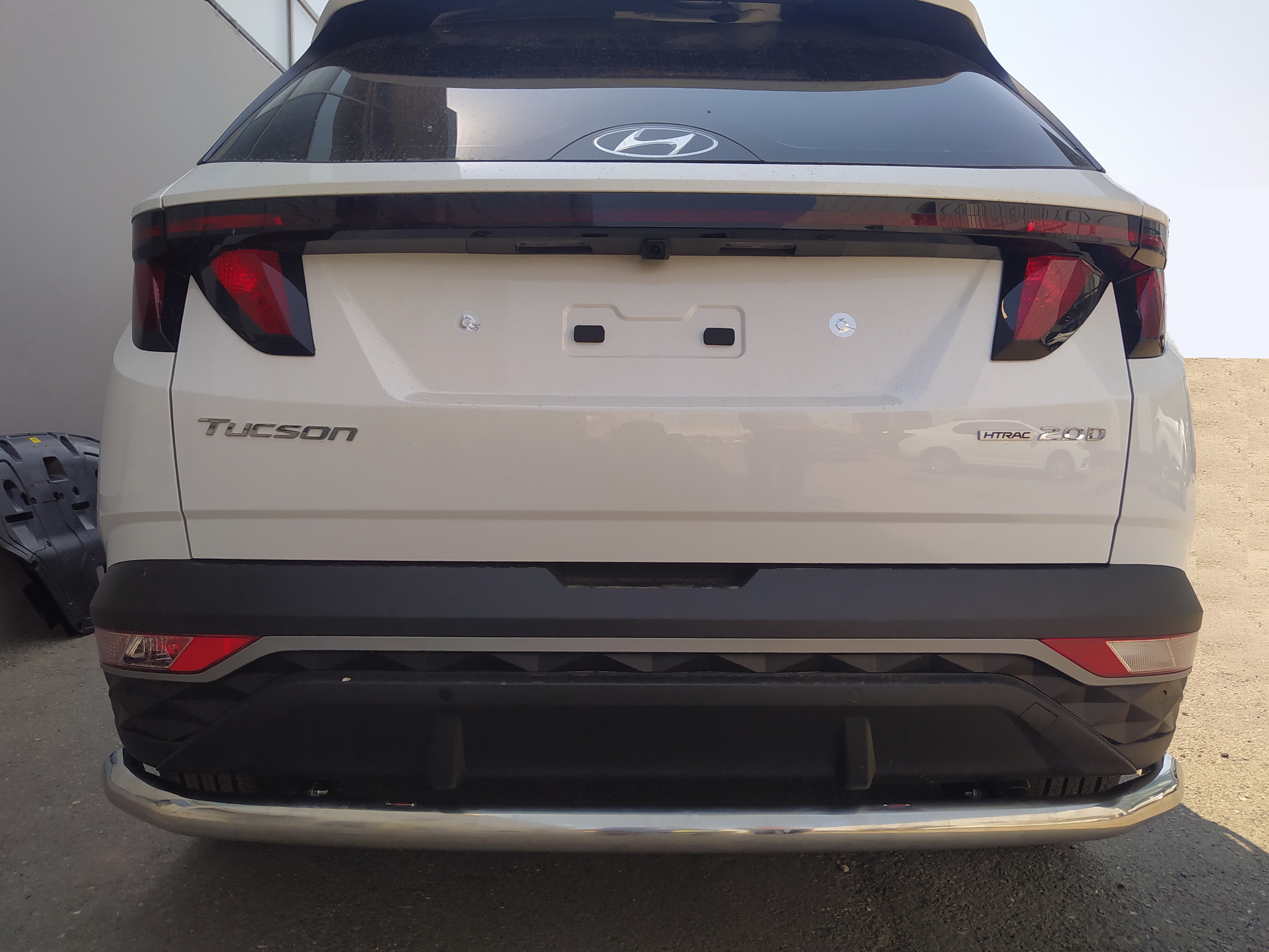 Защита заднего бампера d60 мм для Hyundai Tucson IV