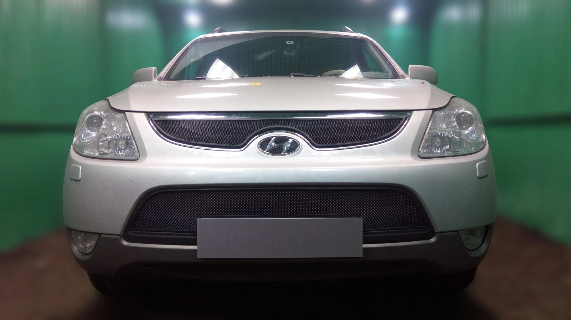 Комплект сеток black верх, центр и низ для Hyundai ix55