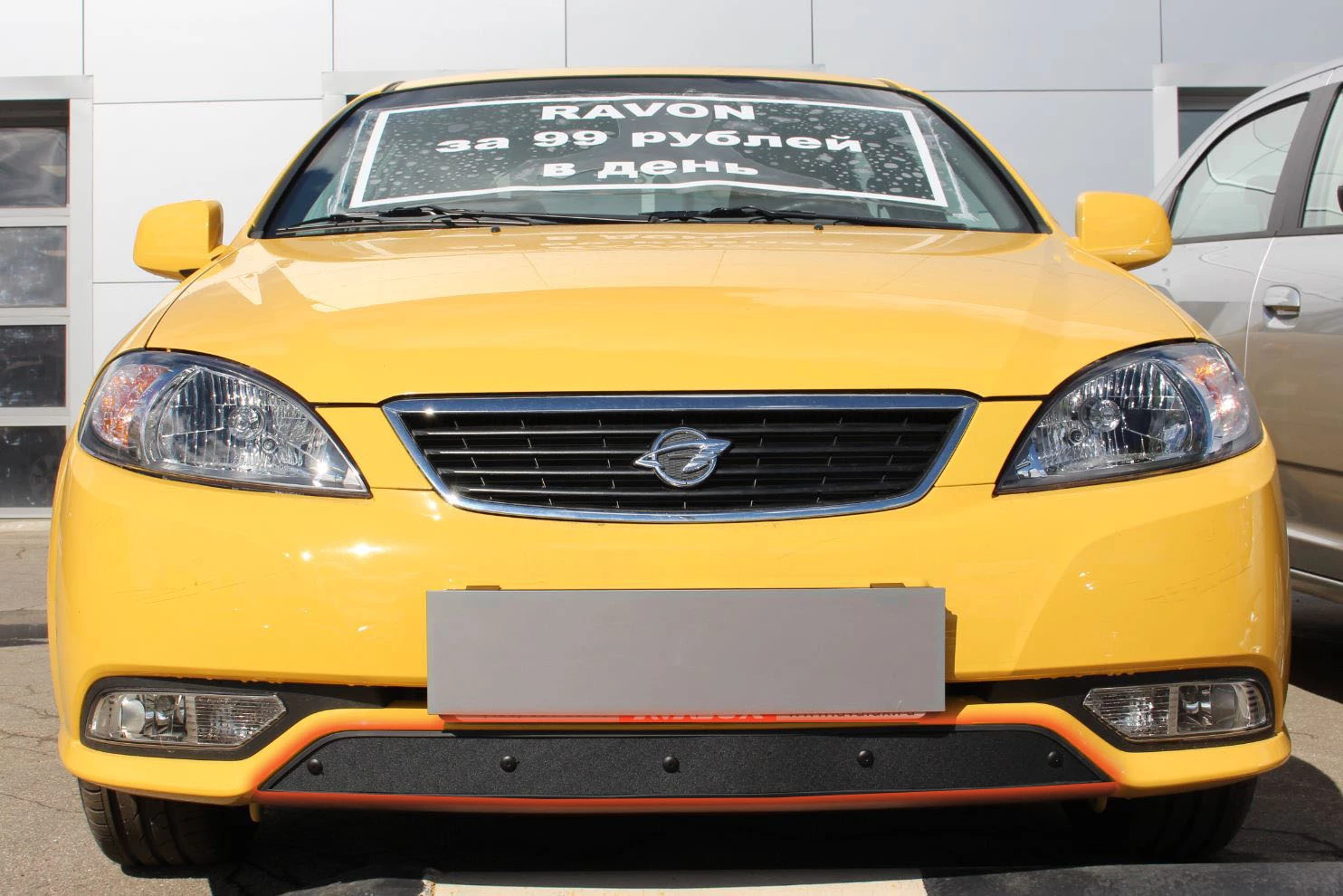 Зимняя заглушка радиатора к съемной сетке низ для Ravon Gentra