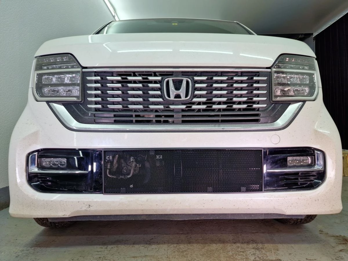 Защитная сетка радиатора низ для Honda N-WGN II Рестайлинг Черный Стрелка 11 HONNW22.black