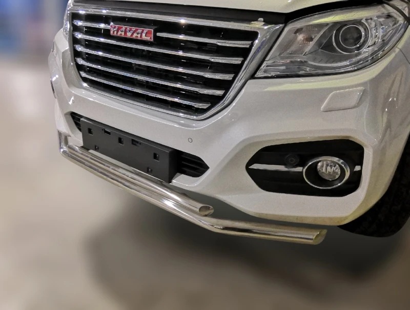 Защита переднего бампера двойная d60/42 мм для Haval H9 I Рестайлинг  Юко GWH9.18.04