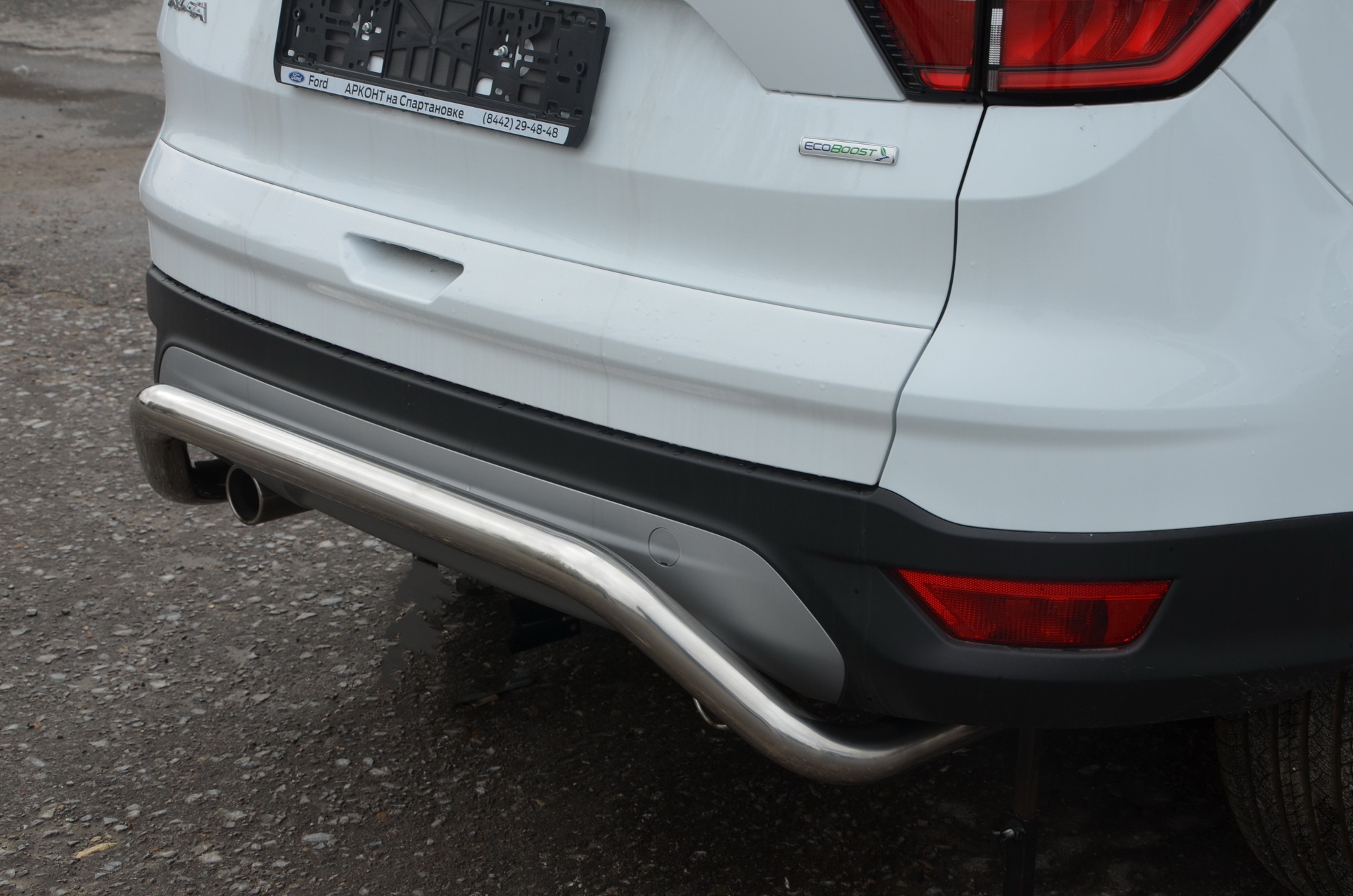 Защита заднего бампера скоба d60 мм для Ford Kuga II Рестайлинг