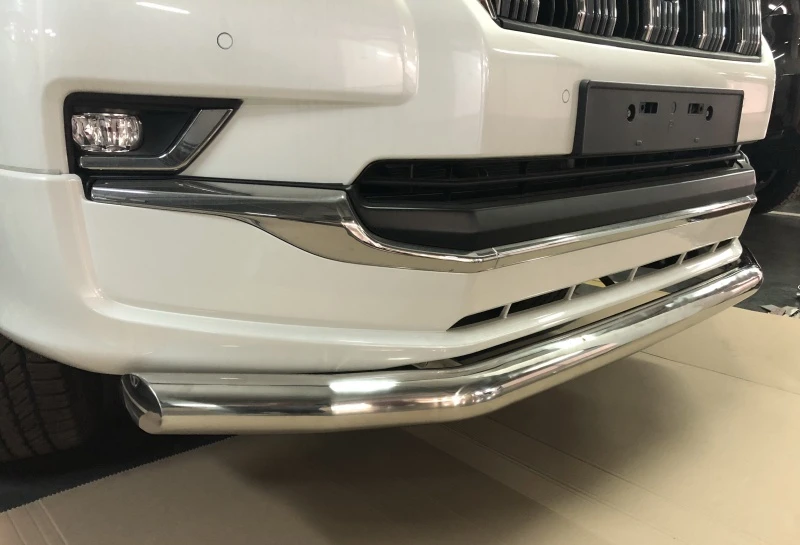 Защита переднего бампера d76 мм для Toyota Land Cruiser Prado 150 Series Рестайлинг 2  Юко TLCPS150.19.01