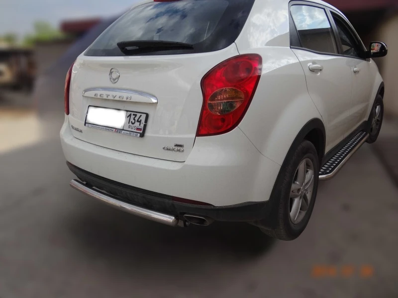 Защита заднего бампера d60 мм для SsangYong Actyon II  Юко SYAC.12.11