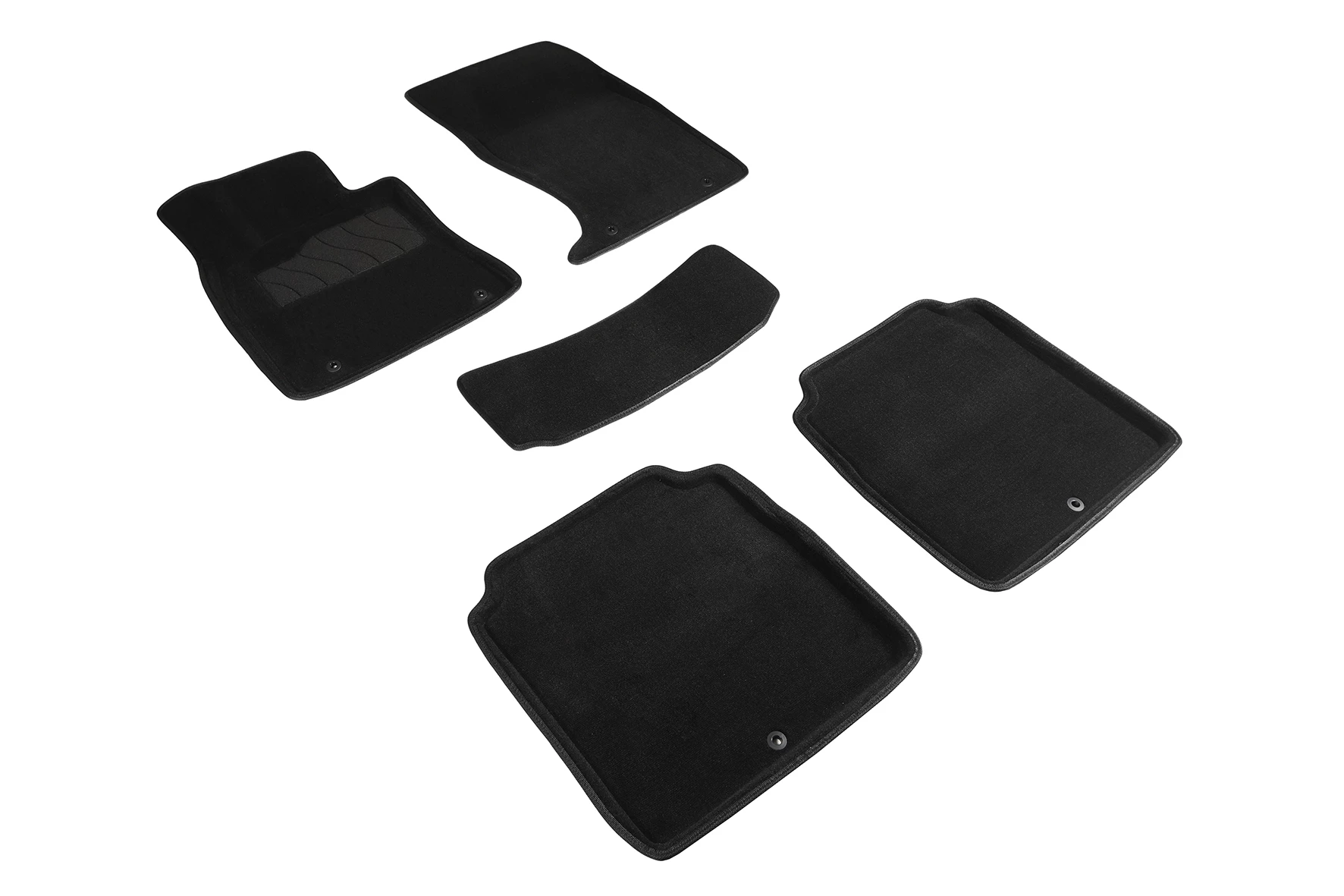 Коврики 3D ВОРС в салон для Genesis G90 II Черный