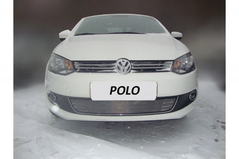 Защитная сетка радиатора для Volkswagen Polo V Хром Стрелка 11 WVP.chrome