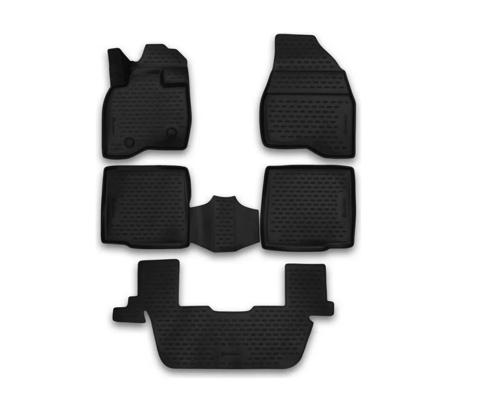 Коврики 3D в салон полиуретан 5 шт для Ford Explorer V Рестайлинг 2 Черный Element ELEMENT3D1676210k